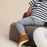 Zás Trás -  Baby Booties - Fluffy Honey Mustard