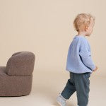 Zás Trás -  Baby Booties - Fluffy Silver Pavlova