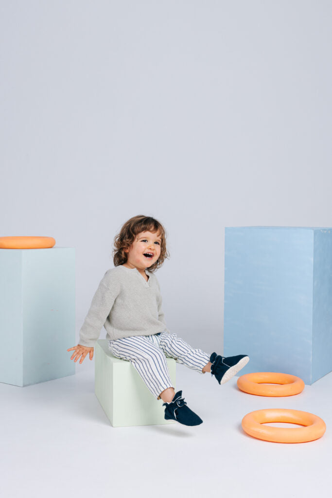 Zás Trás -  Baby Booties - Mid Season Blue Cake Pop