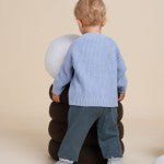 Zás Trás -  Baby Booties - Fluffy Silver Pavlova