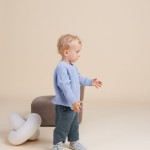 Zás Trás -  Baby Booties - Fluffy Silver Pavlova