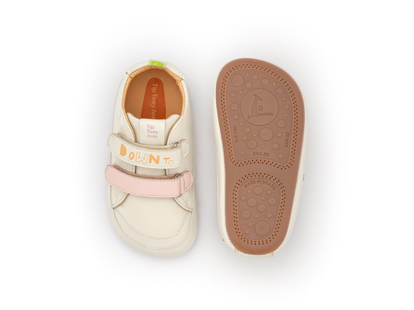 Tip Toey Joey - Bossy Down to Earth,  Tapioca / Blossom Pink / Papaya