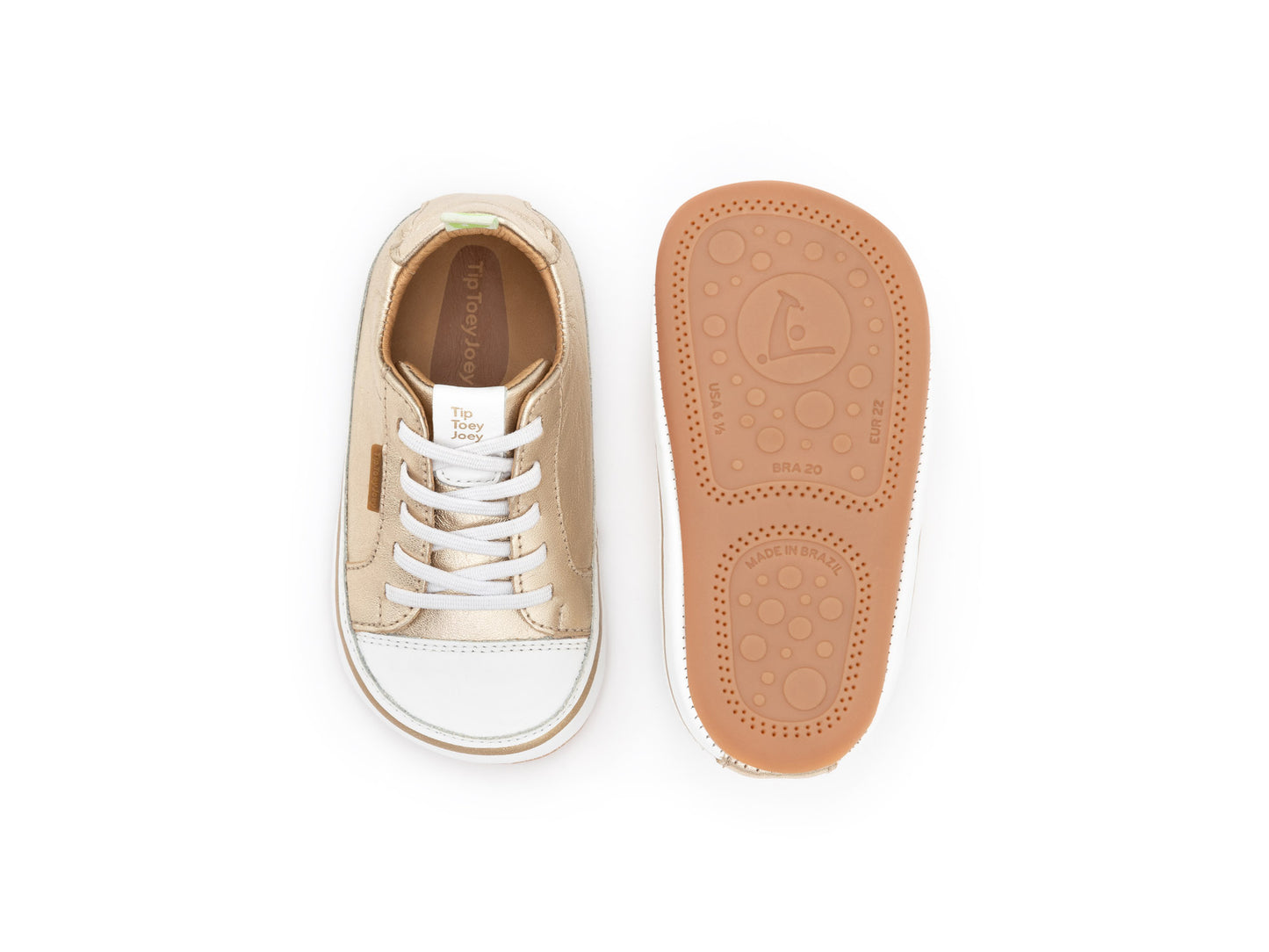 Tip Toey Joey Funky, Champagne / White