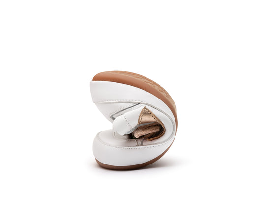 Tip Toey Joey Landy, White / Champagne / Rose Gold