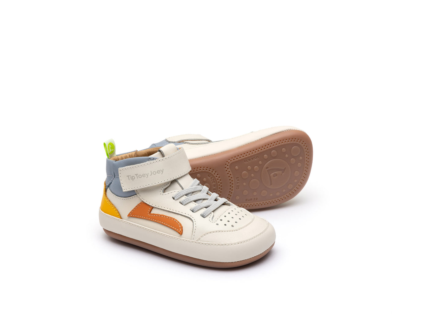 Tip Toey Joey Landy High Top, Tapioca / Tangerine / Caja T.19-25