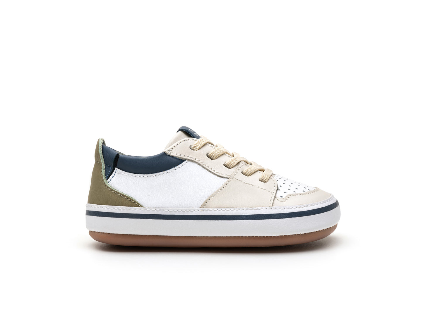 Tip Toey Joey Ollie, White / Tapioca / Olive Tree T.19-25