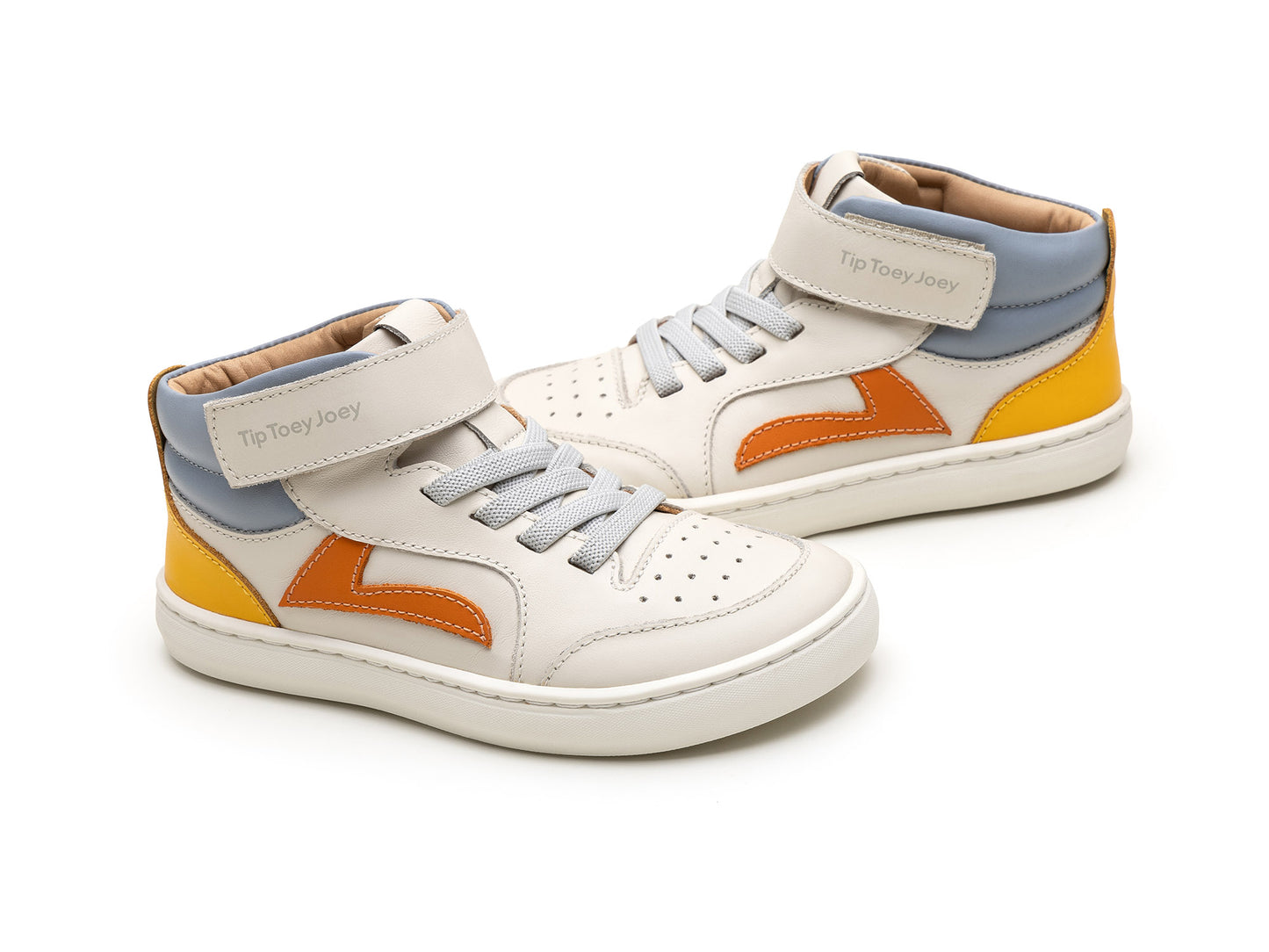 Tip Toey Joey Landy High Top, Tapioca / Tangerine / Caja T.25-34