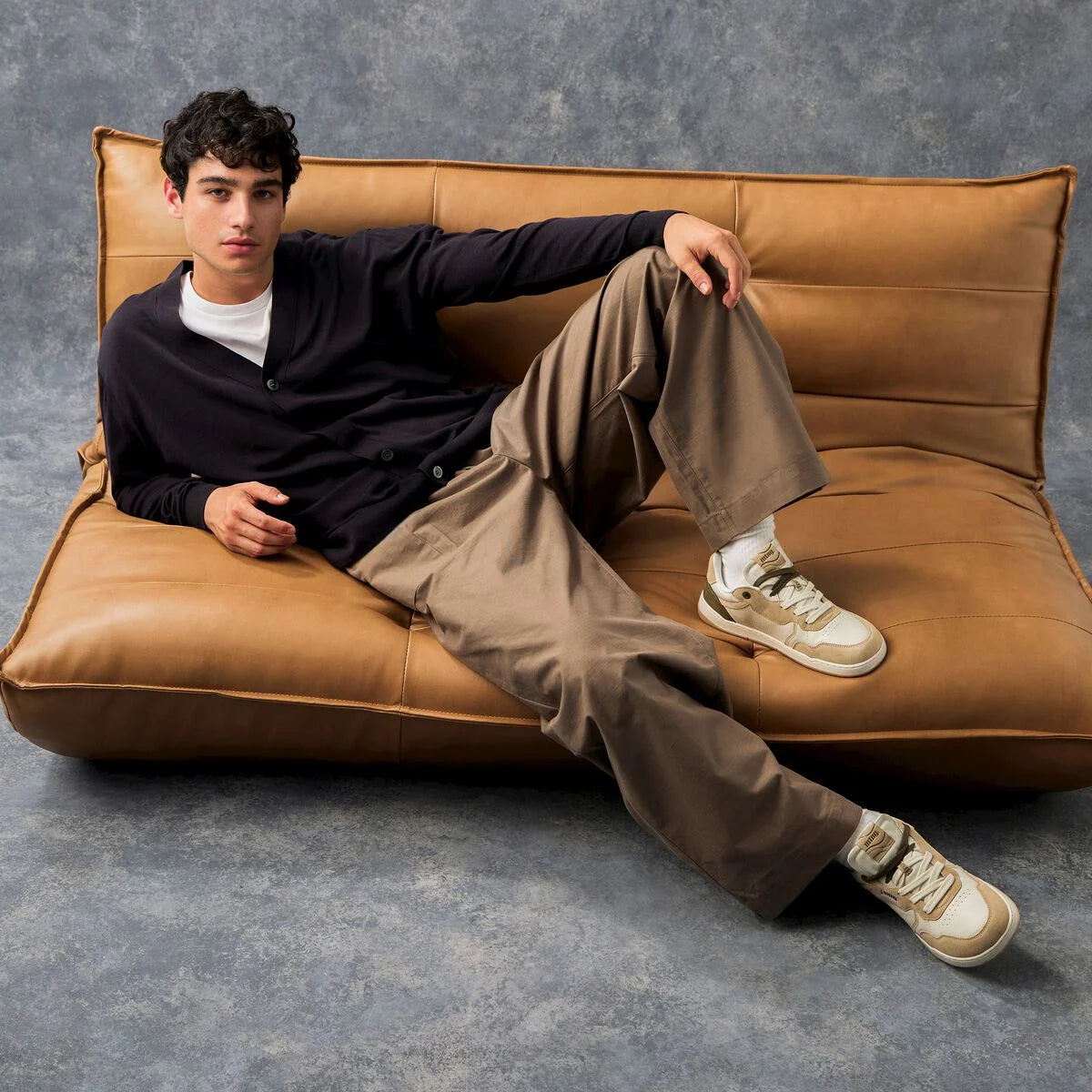 Mustang - Free Miami Man Suede Bege (Adulto)